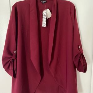 Brand new burgundy blazer